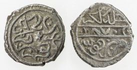 KARAMANID: Pir Ahmad, 1464-1466, AR akçe (0.88g), Konya, AH870, A-1277, VF, RR. 
Estimate: USD 100 - 150