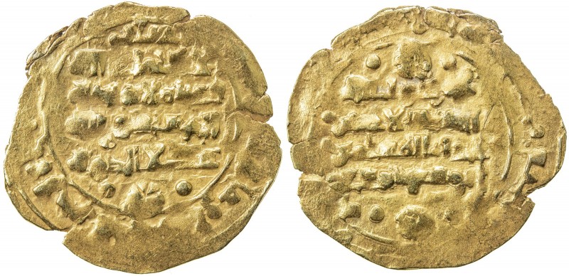 GHAZNAVID: Mas'ud III, 1099-1115, AV dinar (1.80g) (Ghazna), AH (505), A-1647, w...