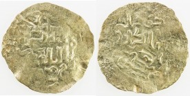 GREAT MONGOLS: Möngke, 1251-1260, AV dinar (1.91g), NM, ND, A-T1977, obverse legend mangu qan / al-'adil / al-a'zam, kalima reverse; local type from t...