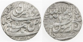 HOTAKI: Mahmud Shah, 1722-1724, AR rupi (11.34g), Qandahar, ND, A-2714, undated type, VF to EF, S. Struck to the Mughal standard of India, later adopt...