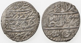 ZAND: Karim Khan, 1753-1779, AR abbasi (4.52g), Shiraz, AH1166, A-2798, no longer available, as the small hoard group is long dispersed, VF, R. 
Esti...