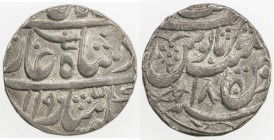 AWADH: AR rupee (11.04g), Asafnagar, AH1190 year 18, KM-26.2, K&M-4.42, in the name of Shah Alam II, fish left of the regnal year, EF, R. 
Estimate: ...