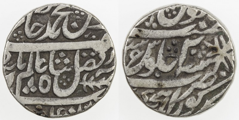 AWADH: AR rupee (11.03g), Kora, AH (119)4 year 20, KM-96.2, in the name of Shah ...