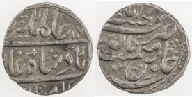 AWADH: Alamgir II, 1754-1759, AR rupee (11.39g), Najibabad, AH1168 year 3, KM-460.35, lovely bold strike, EF.
Estimate: USD 90 - 120