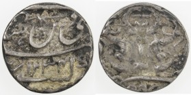AWADH: Ghazi-ud-Din Haidar, 1819-1827, AR ½ rupee (5.30g), Lucknow, AH1234 year 26, KM-145, somewhat porous surfaces, Fine to VF, RR. 
Estimate: USD ...