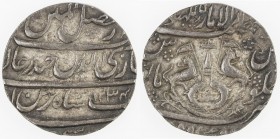 AWADH: Ghazi-ud-Din Haidar, 1819-1827, AR rupee (11.16g), Lucknow, AH1234 year 5, KM-165.1, superb strike, choice EF.
Estimate: USD 100 - 150