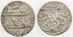 AWADH: Nasir-ud-Din Haidar, 1827-1837, AR rupee (11.06g), Lucknow, 1248 year 6, KM-205.1, choice EF.
Estimate: USD 100 - 150