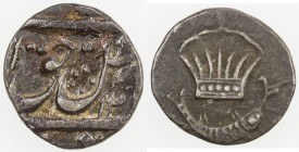 AWADH: Amjad Ali Shah, 1842-1847, AR 1/8 rupee (1.41g), Lucknow, AH126x, KM-330, stained, VF, RR. 
Estimate: USD 80 - 110