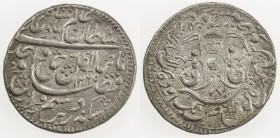 AWADH: Wajid Ali Shah, 1847-1856, AR rupee (11.14g), Lucknow, AH1265 year 2, KM-365.1, choice EF.
Estimate: USD 100 - 140