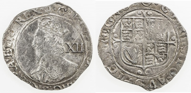 ENGLAND: Charles I, 1625-1649, AR shilling (5.72g), Tower mint, ND (1641-43), S-...