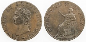 GREAT BRITAIN: AE halfpenny token (9.56g), 1795, D&H-346, Middlesex, Kilvington's, laureated bust left with PAYABLE AT J.KILVINGTONS around // Britann...