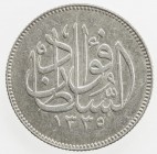 EGYPT: Fuad, as Sultan, 1917-1922, AR 2 piastres, 1920-H/AH1338, KM-321, surface hairlines, EF.
Estimate: USD 75 - 100