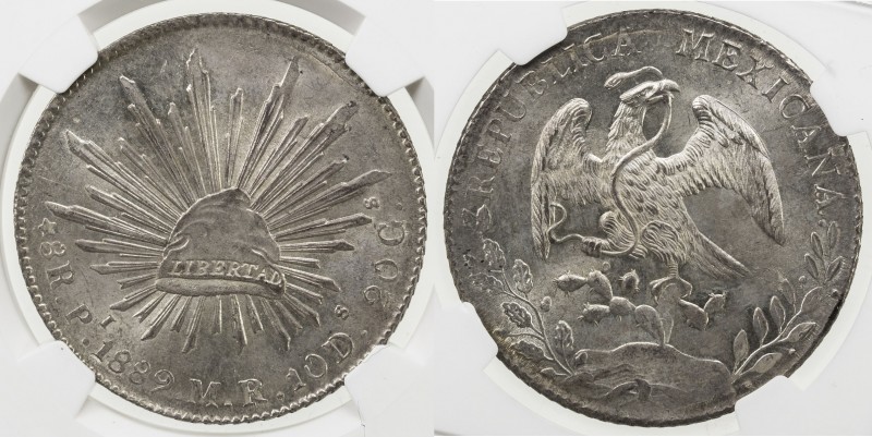 MEXICO: Republic, AR 8 reales, 1889-Pi, KM-377.12, assayer MR, fully struck, att...