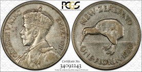 NEW ZEALAND: George V, 1910-1936, AR florin, 1936, KM-4, key date, PCGS graded AU50.
Estimate: USD 50 - 75