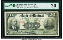 Canada Montreal, PQ- Bank of Montreal $10 2.1.1904 Pick S534a Ch.# 505-48-04 PMG Very Fine 20. Annotation.

HID09801242017

© 2020 Heritage Auctions |...