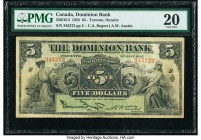 Canada Toronto, ON- Dominion Bank $5 2.1.1925 Pick S1023d Ch.# 220-16-14 PMG Very Fine 20. Erasure.

HID09801242017

© 2020 Heritage Auctions | All Ri...