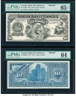 Canada Toronto, ON- Canadian Bank of Commerce $10 8.1.1907 Pick S961 Ch.# 75-14-24FP; 75-14-24FP Front and Back Proofs PMG Gem Uncirculated 65 EPQ; Ch...