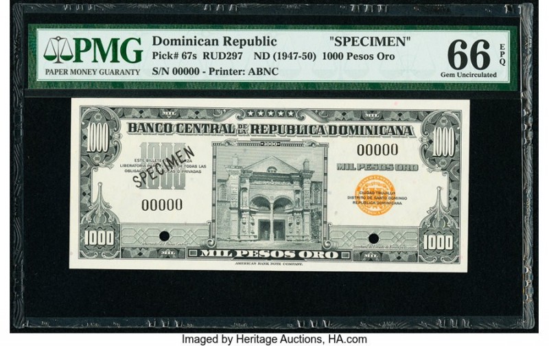 Dominican Republic Banco Central de la Republica Dominicana 1000 Pesos Oro ND (1...