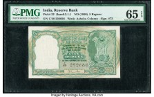 India Reserve Bank of India 5 Rupees ND (1950) Pick 32 Jhunjhunwalla-Razack6.3.1.1 PMG Gem Uncirculated 65 EPQ. Staple holes at issue.

HID09801242017...