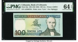 Lithuania Bank of Lithuania 100 Litu 1991 Pick 50a PMG Choice Uncirculated 64 EPQ. 

HID09801242017

© 2020 Heritage Auctions | All Rights Reserved