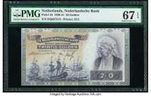 Netherlands Nederlandsche Bank 20 Gulden 19.3.1941 Pick 54 PMG Superb Gem Unc 67 EPQ. 

HID09801242017

© 2020 Heritage Auctions | All Rights Reserved...