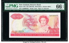 New Zealand Reserve Bank of New Zealand 100 Dollars ND (1985-89) Pick 175b PMG Gem Uncirculated 66 EPQ. 

HID09801242017

© 2020 Heritage Auctions | A...