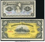 Paraguay Banco de la Republica 5; 100 Pesos 26.12.1907 Pick 156; 159 Two Examples About Uncirculated-Uncirculated. 

HID09801242017

© 2020 Heritage A...