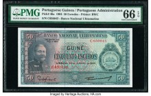 Portuguese Guinea Banco Nacional Ultramarino 50 Escudos 30.6.1964 Pick 40a PMG Gem Uncirculated 66 EPQ. 

HID09801242017

© 2020 Heritage Auctions | A...