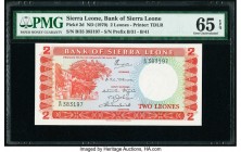 Sierra Leone Bank of Sierra Leone 2 Leones ND (1970) Pick 2d PMG Gem Uncirculated 65 EPQ. 

HID09801242017

© 2020 Heritage Auctions | All Rights Rese...