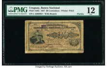 Uruguay Banco Nacional 20 Centesimos 25.8.1887 Pick A88c PMG Fine 12. Florida branch overprint; corners added.

HID09801242017

© 2020 Heritage Auctio...