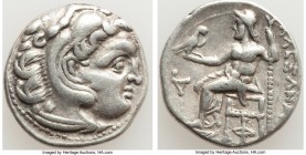 MACEDONIAN KINGDOM. Alexander III the Great (336-323 BC). AR drachm (18mm, 4.29 gm, 11h). VF. Posthumous issue of 'Colophon', 310-301 BC. Head of Hera...