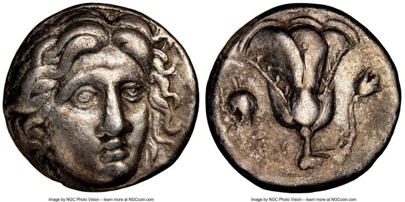 CARIAN ISLANDS. Rhodes. Ca. 305-275 BC. AR didrachm (18mm, 1h). NGC Choice VF. H...