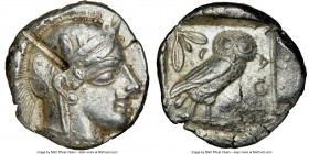 NEAR EAST or EGYPT. Ca. 5th-4th centuries BC. AR tetradrachm (26mm, 17.15 gm, 8h). NGC AU 5/5 - 2/5, test cut. Head of Athena right, wearing crested A...