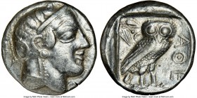 NEAR EAST or EGYPT. Ca. 5th-4th centuries BC. AR tetradrachm (24mm, 15.61 gm, 2h). NGC Choice VF 5/5 - 3/5, edge cut. Head of Athena right, wearing cr...
