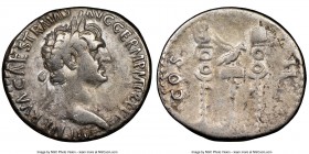 Trajan (AD 98-117). AR cistophorus (26mm, 6h). NGC Choice Fine. Rome. IMP CAES NERVA TRAIAN AVG GERM P M TR P P P, laureate head of Trajan right / COS...
