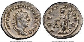 Philip I (AD 244-249). AR antoninianus (23mm, 4.70 gm, 12h). NGC Choice AU 5/5 - 4/5. Rome, AD 244-247. IMP M IVL PHILIPPVS AVG, radiate, draped and c...