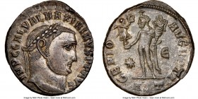 Maximinus II (AD 310-313). BI follis or reduced nummus (21mm, 5.05 gm, 11h). NGC MS 4/5 - 3/5. Antioch, 5th officina, AD 311-312. IMP C GAL VAL MAXIMI...