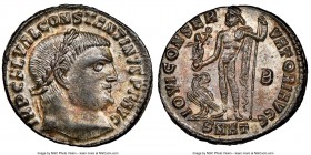 Constantine I the Great (AD 307-337). BI follis or reduced nummus (20mm, 3.56 gm, 5h). NGC MS 4/5 - 5/5. Heraclea, 2nd officina, Early AD 313. IMP C F...