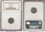 Republic Proof Centavo 1915 PR64 NGC, KM9.1. Mintage: 200. One of only two years this type was minted in Proof. 

HID09801242017

© 2020 Heritage ...