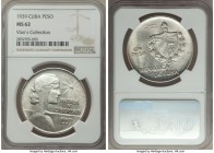 Republic "ABC" Peso 1939 MS62 NGC, Philadelphia mint, KM22. Ex. Vian's Collection

HID09801242017

© 2020 Heritage Auctions | All Rights Reserved