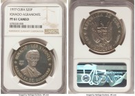 Republic 3-Piece Lot of Certified Proof 20 Pesos 1977 NGC, 1) "Ignacio Agramonte" 20 Pesos - PR61 Cameo 2) "Antonio Maceo" 20 Pesos - PR61 Ultra Cameo...