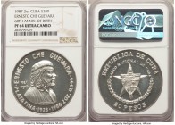 Republic Proof 20 Pesos 1987 PR64 Ultra Cameo NGC, KM170. Mintage: 500. Issued for the 60th Anniversary -Birth of Ernesto Che Guevara. 

HID09801242...