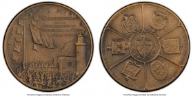 Republic brass "50th Anniversary of Independence" Medal ND (1952) MS67 PCGS, 43mm. 50th Anniversary of the Independence of Cuba. Arms of Cuba in cente...