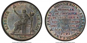 Republic bronze Essai 2 Sols 1791 MS62 Brown PCGS, Maz-152. 

HID09801242017

© 2020 Heritage Auctions | All Rights Reserved