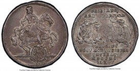 Saxony. Friedrich August I "Vicariat" 1/8 Taler 1711-ILH AU55 PCGS, Dresden mint, KM800. An enticing series amongst Polish and German collectors alike...
