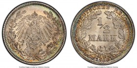 Wilhelm II 1/2 Mark 1918-D MS67 PCGS, Munich mint, KM17. 

HID09801242017

© 2020 Heritage Auctions | All Rights Reserved