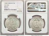 Weimar Republic "Oak Tree" 5 Mark 1928-D MS65+ NGC, Munich mint, KM56. 

HID09801242017

© 2020 Heritage Auctions | All Rights Reserved
