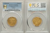 Karl VI gold Ducat 1738-KB AU Details (Cleaned) PCGS, Kremnitz mint, KM306.2. 3.46gm. Struck on an even, non-wavy flan with good detail preserved thro...
