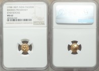 British India. Madras Presidency gold Pagoda ND (1740-1807) MS62 NGC, Fort St. George mint, KM303. Star reverse.

HID09801242017

© 2020 Heritage ...