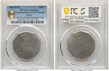 Republic Pair of Certified copper-nickel Planchet Trial 50 Cents ND (1972) UNC Details (Environmental Damage) PCGS, Royal mint, KM-Unl. Sold as is, no...